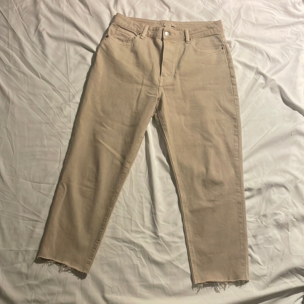 H&M Straight Leg Khaki Jeans